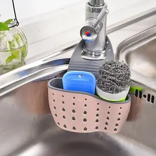 KeukenGootsteen Rek-Spons Houder Wasbak-Organizer Gootsteen-Kraan Organisator-