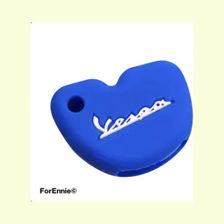 Vespa | Sleutelhoesje | Blauw | Witte Letters