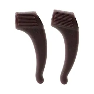 Anti-slip Oorhaakjes - Brilhaakjes – Siliconen - Bescherm Je Bril - Antislip Pootjes - Voor Kinderen En Volwassenen – 1 Paar – Bruin