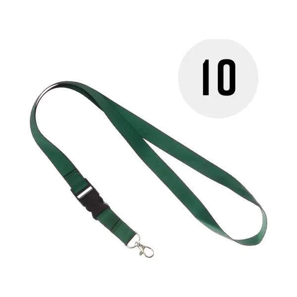 Donkergroen Keycord, 10 Stuks thumbnail