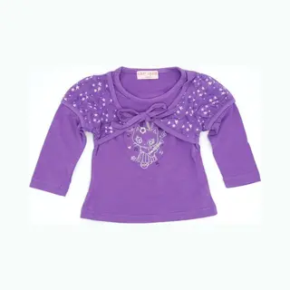 Bolero Longsleeve Kinderkleding Paars 6 Mnd