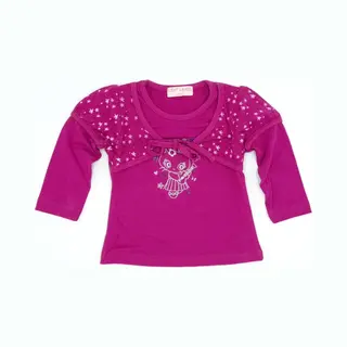 Bolero Longsleeve Kinderkleding Aubergine 3 Jaar