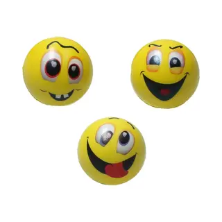 Eurobatt Emoji Stressbal - 3 Stuks Van Zachte Foam - Helpt Tegen Stress