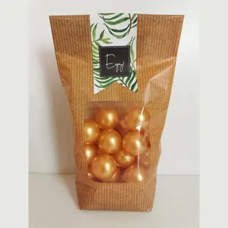 25 Badparels In Een Leuk Zakje Kleur Goud Parelmoer Geur Vanille Als Geschenk Of Voor Je Zelf
