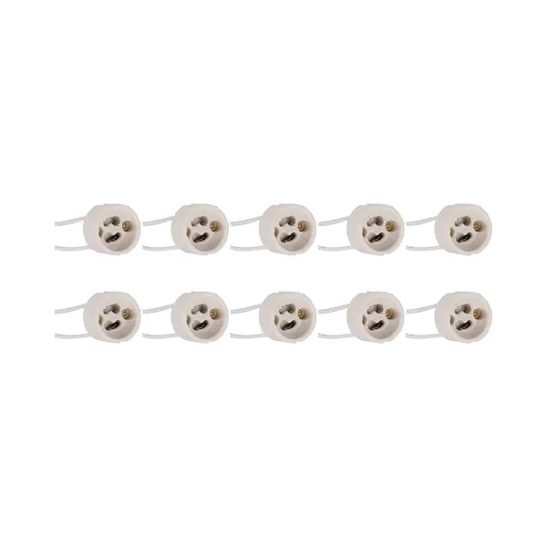 Quana GU10 Fitting/Houder 10 Pack - Keramisch - 15cm Draad thumbnail