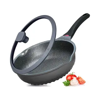 Hakal Wokpan - Multifunctionele 3 In 1 Pan Met Deksel + Wok + Hapjespan 28 Cm