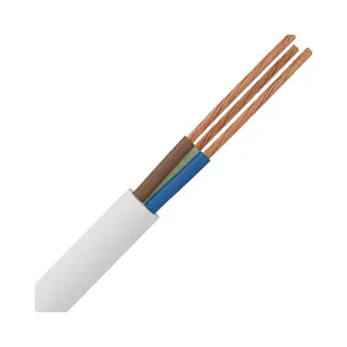 Qualu Vmvl Kabel - Stroomkabel - 3x2.5mm - 3 Aderig - 10 Meter - H05VV-F - Wit
