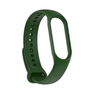 ’merkloos’ Siliconen Bandje - Geschikt Voor Xiaomi Mi Band 7- Donker Groen