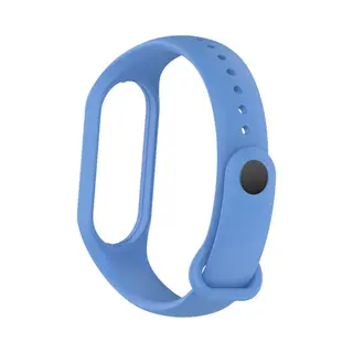Siliconen Bandje - Geschikt Voor Xiaomi Mi Band 5 & 6 - Lichtblauw (baby Blauw)