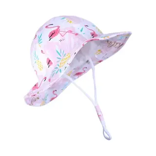 Mylinsé Zonnehoedje Kind Roze Flamingo Ananas Baby Meisje Dreumes Peuter - Maat 48 (6-24 Maanden)