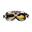 chrome, geel, zwart