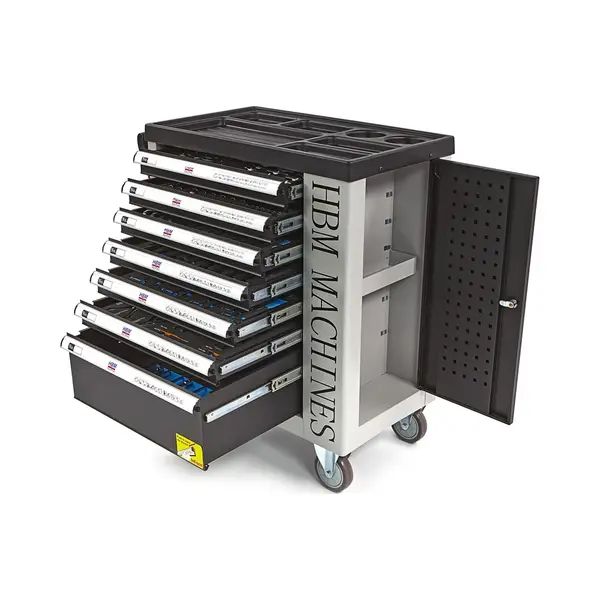 Hbm machines Hbm 262-delige Premium Gereedschapswagen Met Deur thumbnail
