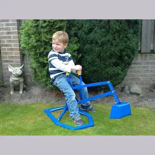 PlayBrix Graafmachine Zandbak - Zandbak Kraan - Kinder Graafmachine - Blauw