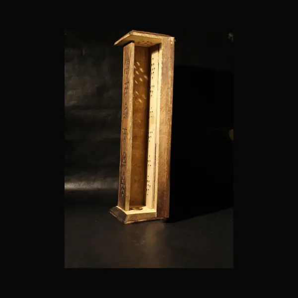 100pwierook.nl Houten Wierookhouder Toren Yin Yang thumbnail