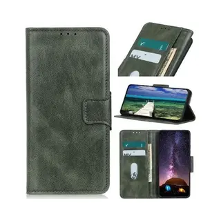 Voor Motorola Moto G50 Mirren Crazy Horse Texture Horizontale Flip Leren Case Met Houder & Kaartsleuven & Portemonnee (Donkergroen)