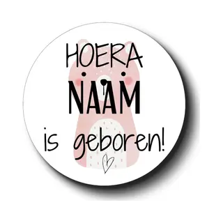 20 X Stickers Met Naam Geboorte Meisje | Gepersonaliseerd | Sluitstickers | Geboortekaartje