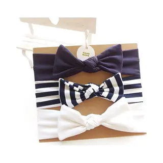 3-delige Set Leuke Haarbanden Voor Baby En Kind - Blauw