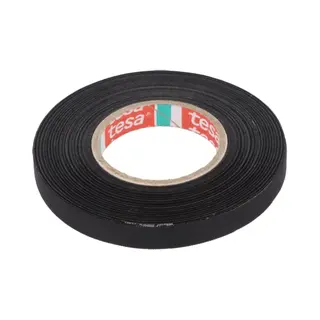Tesa Linnentape Pet-wol - 9 Mm Breed - 160 Um Dik - Tot 125 Graden - 25 Meter - Zwart
