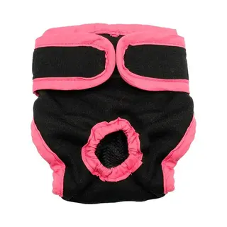 Loopsheidbroekje Hond - Hondenluier Teef - Xl - Zwart/Roze