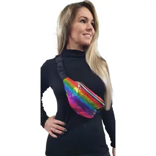 Chiamax Heuptasje Regenboog - Buideltasje - Fannypack - Cross Body - Carnaval - Festival - Pride