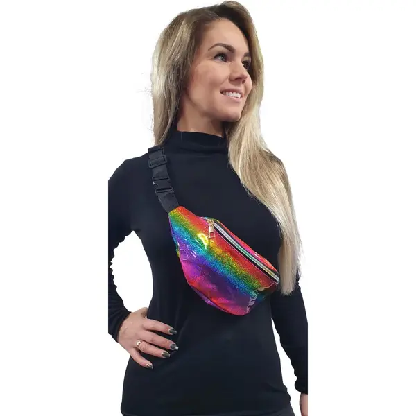 Chiamax Heuptasje Regenboog - Buideltasje - Fannypack - Cross Body - Carnaval - Festival - Pride thumbnail