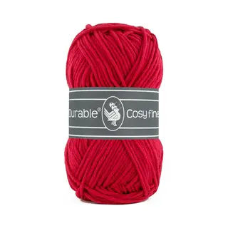 Durable Cosy Fine - Acryl En Katoen Garen - Deep Red, Rood 317 - 5 Bollen