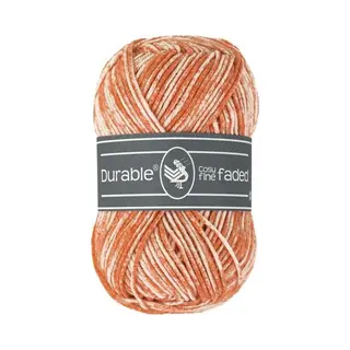 Durable Cosy Fine Faded Apricot (2195) - Acryl En Katoen Garen Tie-dye - 5 Bollen Van 50 Gram