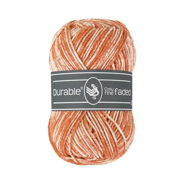 Durable Cosy Fine Faded Apricot (2195) - Acryl En Katoen Garen Tie-dye - 5 Bollen Van 50 Gram thumbnail