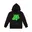 fluor groen, zwart