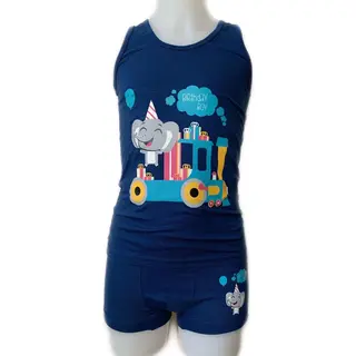 Embrator Jongens Ondergoedsetje Birthday Boy Donkerblauw Maat 104/110