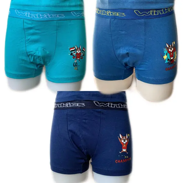 Embrator 3-pack Jongens Boxershorts Champion GoGo Blauw 140/146 thumbnail