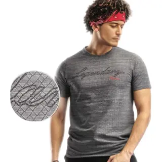 Embrator Mannen T-shirt Grafisch Patroon Grijs Maat L