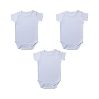 Embrator Baby Rompers 3-stuks Wit Maat 3-6 Maanden