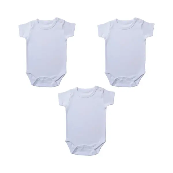 Embrator Baby Rompers 3-stuks Wit Maat 3-6 Maanden thumbnail