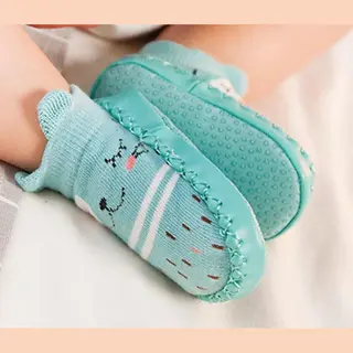 Ayme Baby Schoentjes / Baby Sokjes / Baby Sloffen - Anti Slip - 12 Cm - Groen
