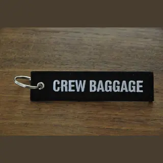 Geborduurde sleutelhanger Crew Baggage Sleutelhanger Geborduurd