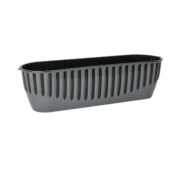 Serinova Balkonbakken Piano Bloembakken Antraciet Zwart 8L Vensterbank Plantenbak 51x15cm Winterhard thumbnail