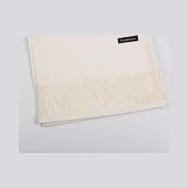 Stijlvolle Cashmere Sjaal "Gebroken Wit" 200X70cm thumbnail