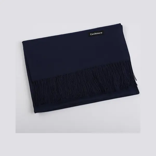 Stijlvol- Comfortabel - Sjaal - Pashmina - Unisex - Cashmere - Kasjmier - 200X70cm - Marine - Blauw - Navy - Blue thumbnail