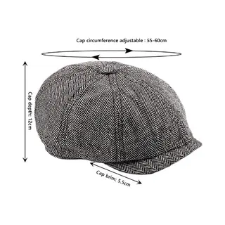 Flat Caps - Peaky Blinders Look -pet Heren - Licht Grijs - One Size