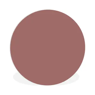 Wallcirle - Muurcirkel - Wandcirkel - Roze - Terracotta - Effen - Wanddecoratie Rond - Rond Schilderij - ⌀ 60 Cm - Muurcirkel Binnen - Kunststof -