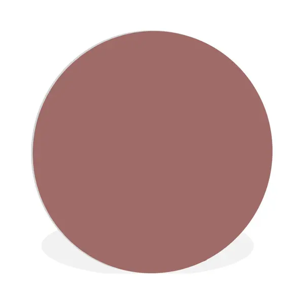 Wallcirle - Muurcirkel - Wandcirkel - Roze - Terracotta - Effen - Wanddecoratie Rond - Rond Schilderij - ⌀ 60 Cm - Muurcirkel Binnen - Kunststof - thumbnail