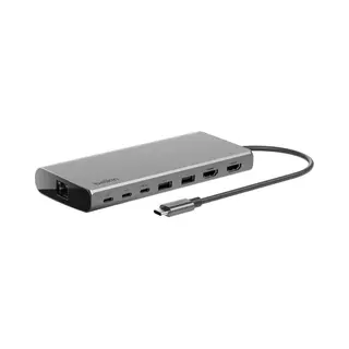 Belkin INC015BTSGY-Cz laptop dock/port replicator Wired Usb 3.2 Gen 1 (3.1 Gen 1) Type-C Aluminium