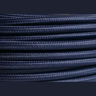 Koka Textielstroomkabel 2x0, 75mm² Donkerblauw