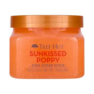 Tree Hut Sunkissed Poppy Shea Sugar Scrub 510.3 G Ultra Hydrating And Peeling Scrub For Nourishing Essential Body Care