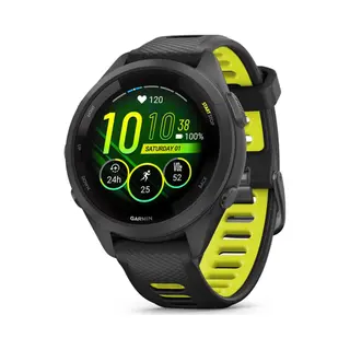 Garmin Forerunner 265S 2,79 cm (1,1") Amoled 42 mm Digital 360 x 360 Pixel Touchscreen Schwarz, Grau Wlan Gps (Satellit)