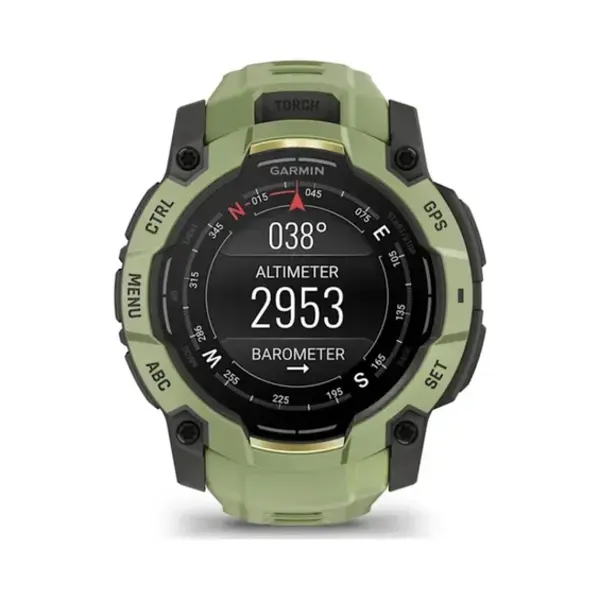 Garmin Instinct 3 Amoled 3,3 cm (1.3") 50 mm Digital 416 x 416 Pixel Touchscreen Grün, Grau Gps thumbnail