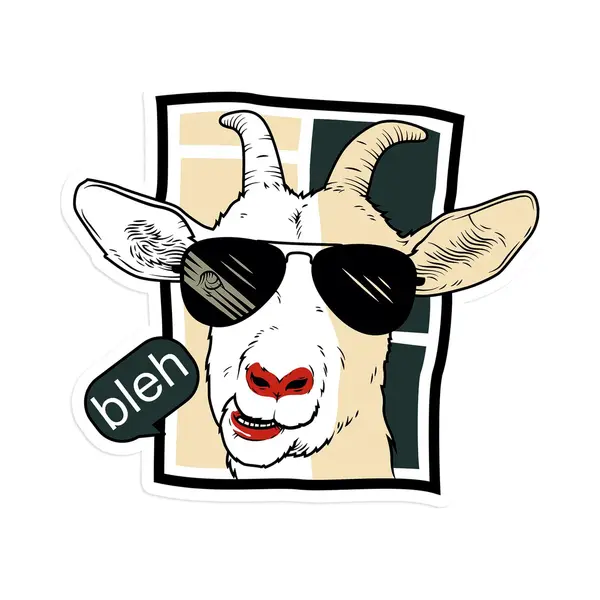 Grappige Sticker - Geit - Glans - 8 Cm - Laptopstickers - Bullet Journal thumbnail