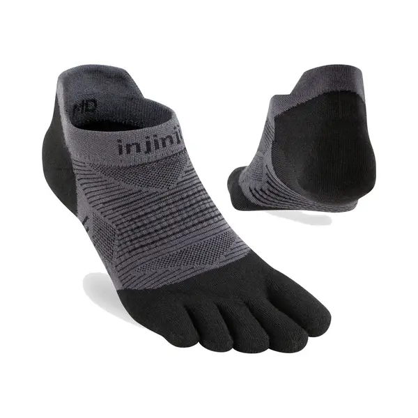 Injinji Run Lightweight No Show Teensokken Zwart Unisex thumbnail
