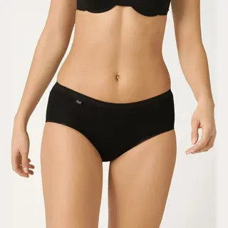 Sloggi Damen Basic+ Midi Slip, Black, 50
